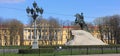 The Bronze Horseman monument to Peter the Greatin Saint Petersburg, Russia Royalty Free Stock Photo