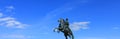 The Bronze Horseman equestrian statue of Peter the Great in Saint Petersburg, Russia. Royalty Free Stock Photo