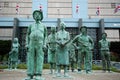 Bronze Human Statues in front of San Jose, Costa Rica building