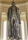 Bronze Jefferson Statue Memorial Washington DC Royalty Free Stock Photo