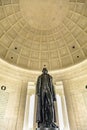 Bronze Jefferson Statue Rotunda Ceiling Memorial Washington DC