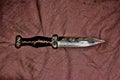 Bronze knife ith Deer Sinew Wrapprd Handle