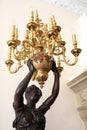 Bronze lamp in Livadia Palace Royalty Free Stock Photo