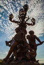 Bronze lamps on Alexander III Bridge