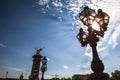 Bronze lamps on Alexander III Bridge