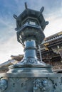 Bronze lantern (tourou) at Shinshu Otani-ha or Higashi Hongan-ji temple.