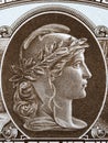 Bronze legionnaire a portrait from money