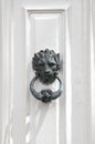 Bronze lion door knocker Royalty Free Stock Photo