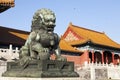 Bronze Lion Statue Royalty Free Stock Photo