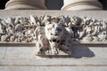 The bronze Lions by Davide Rivalta in front of National Gallery of Modern Art in Rome
