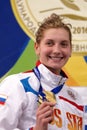 Bronze medalist of Salnikov Cup Ekaterina Lvova