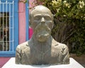 Bronze memorial bust of Ildefonso Cipriano Green Cesena in Mijares Plaza in San Jose del Cabo.