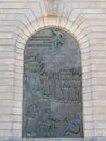 Bronze memorial of Karl Liebknecht in Berlin Royalty Free Stock Photo