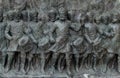 Bronze memorial panel at the Victoria Memorial building in Kolkata