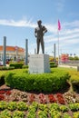 Bronze memorial statue of John Wareing on Virginia Beach