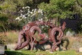 California Travel Series - Metal Bronz Boar Sculpture for Good luck - Paso Robles