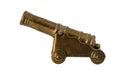 Bronze miniature of Old cannon Royalty Free Stock Photo