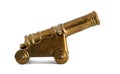 Bronze miniature of Old cannon Royalty Free Stock Photo