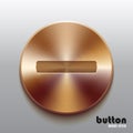 Bronze minus button