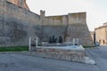 Offida, Ascoli Piceno. Monumento alla Merlettaia