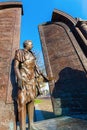 Bronze monument Goettinger Sieben in Hanover, Germany Royalty Free Stock Photo