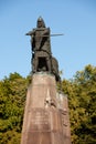 Bronze monument of grand duke Gediminas