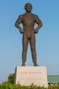 Bronze Monument Honoring John Wareing on Virginia Beach Boardwalk Royalty Free Stock Photo