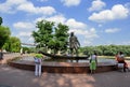 Bronze monument in the Park of Gomel, Republic of Belarus