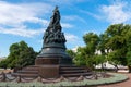 A bronze monument to Catherine the Great on Ostrovsky Square in Catherine Square