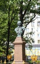 Bronze monument to Russian emperor Peter I in St. Petersburg