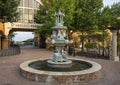 Bronze, ornate fountain sculpture at The Village at Sports Center in Arlington, Texas.