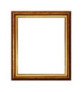 Bronze ornate and golden picture or photo frame Royalty Free Stock Photo