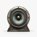 Bronze Patina Vintage Retro Speaker 3d Mock Up