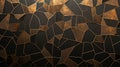 Bronze patinated geometric tiles Royalty Free Stock Photo