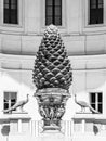 Bronze Pine Cone, Italian: Fontana della Pigna, at Courtyard of the Pigna of Vatican Museums, Vatican City