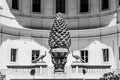 Bronze Pine Cone, Italian: Fontana della Pigna, at Courtyard of the Pigna of Vatican Museums, Vatican City