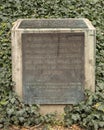 Bronze plaque by the Memorial to the Victims of Communism, Prague, Czech Republic Royalty Free Stock Photo