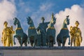 The bronze quadriga in the Arch