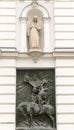 Bronze relief dedicated to the fallen soldiers