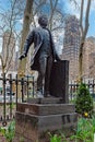 Bronze sculpture of Benito JuÃ¡rez, Bryant Park, Manhattan, New York, USA Royalty Free Stock Photo