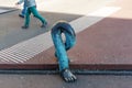 Bronze sculpture in Bern. Leg