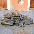 Bronze sculpture called man at work