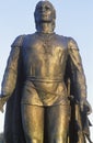 Bronze sculpture of Christopher Columbus, Coit Tower, San Francisco, California Royalty Free Stock Photo