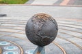 Bronze sculpture depicting the structure of the solar system in the Cosmonautics Park