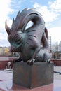 Bronze sculpture Dragon symbol of the Chinese zodiac