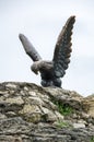 The bronze sculpture of an eagle fighting a snake on a Mashuk mo Royalty Free Stock Photo