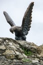 The bronze sculpture of an eagle fighting a snake on a Mashuk mo Royalty Free Stock Photo