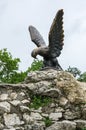 The bronze sculpture of an eagle fighting a snake on a Mashuk mo Royalty Free Stock Photo