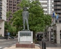 Bronze sculpture of General Tadeusz Kosciuszko by Marian Konieczny, Benjamin Franklin Parkway, Philadelphia, Pennsylvania