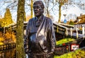 Bronze sculpture in Giethoorn, Netherlands.